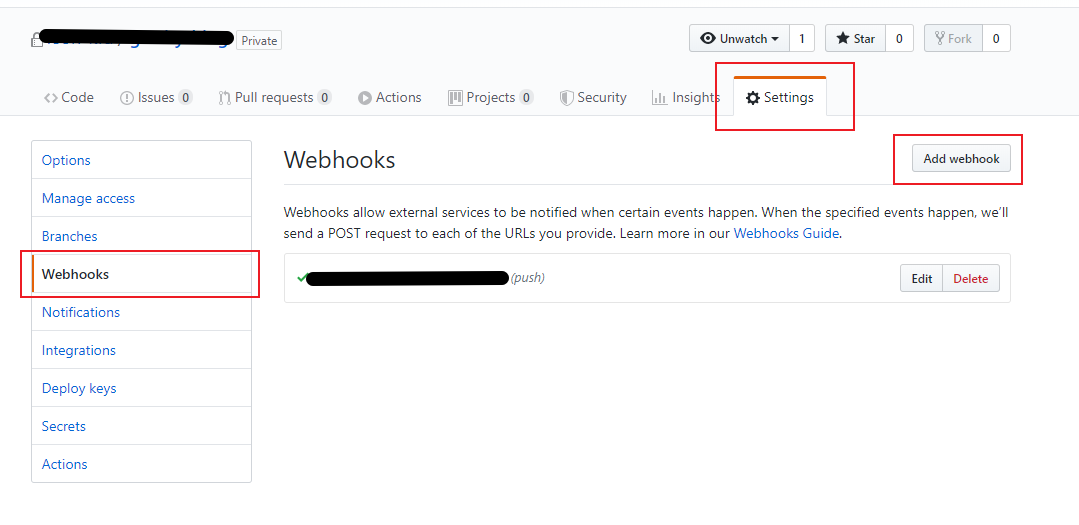 Create Webhook